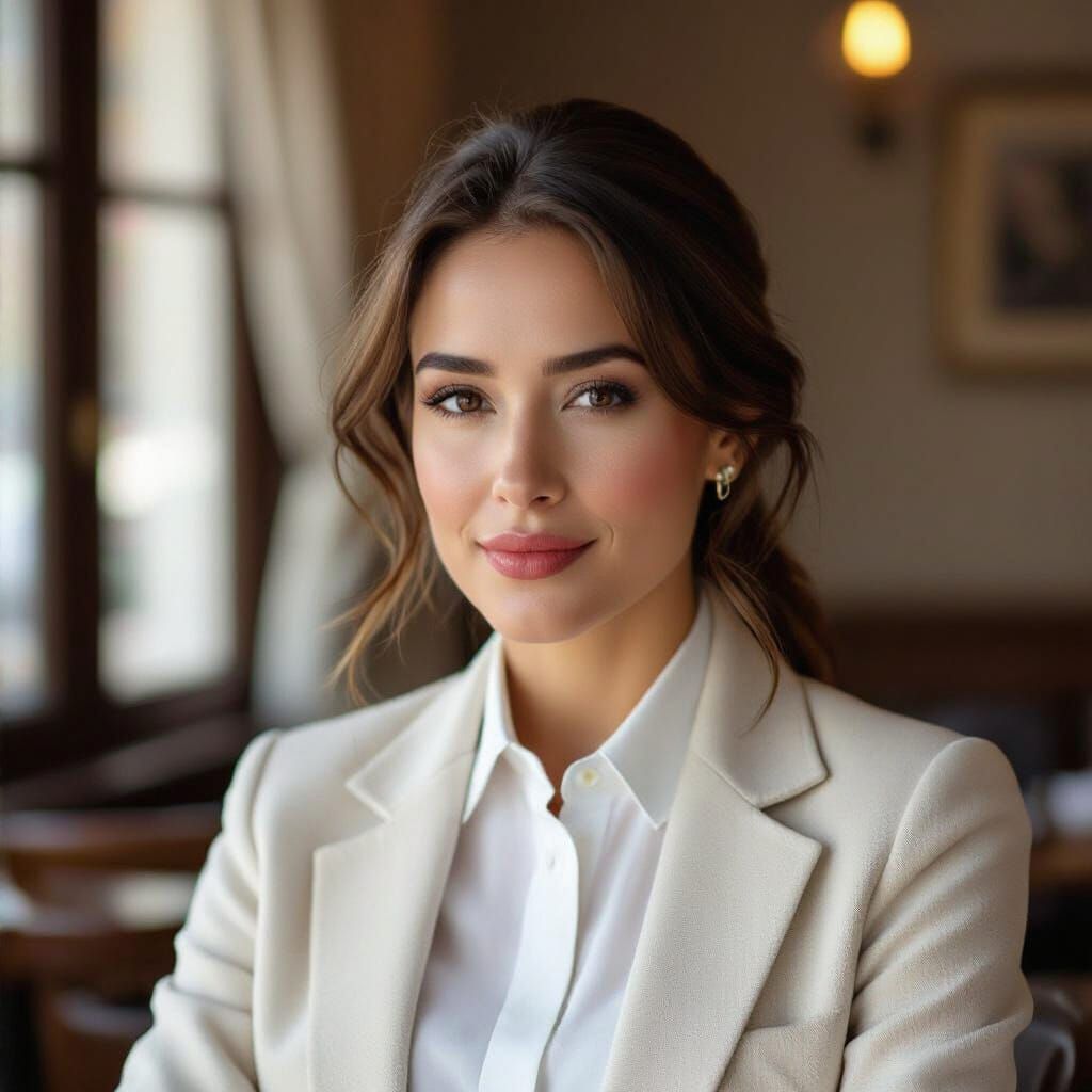 Woman in Burmese Dress: Digital Art Portrait