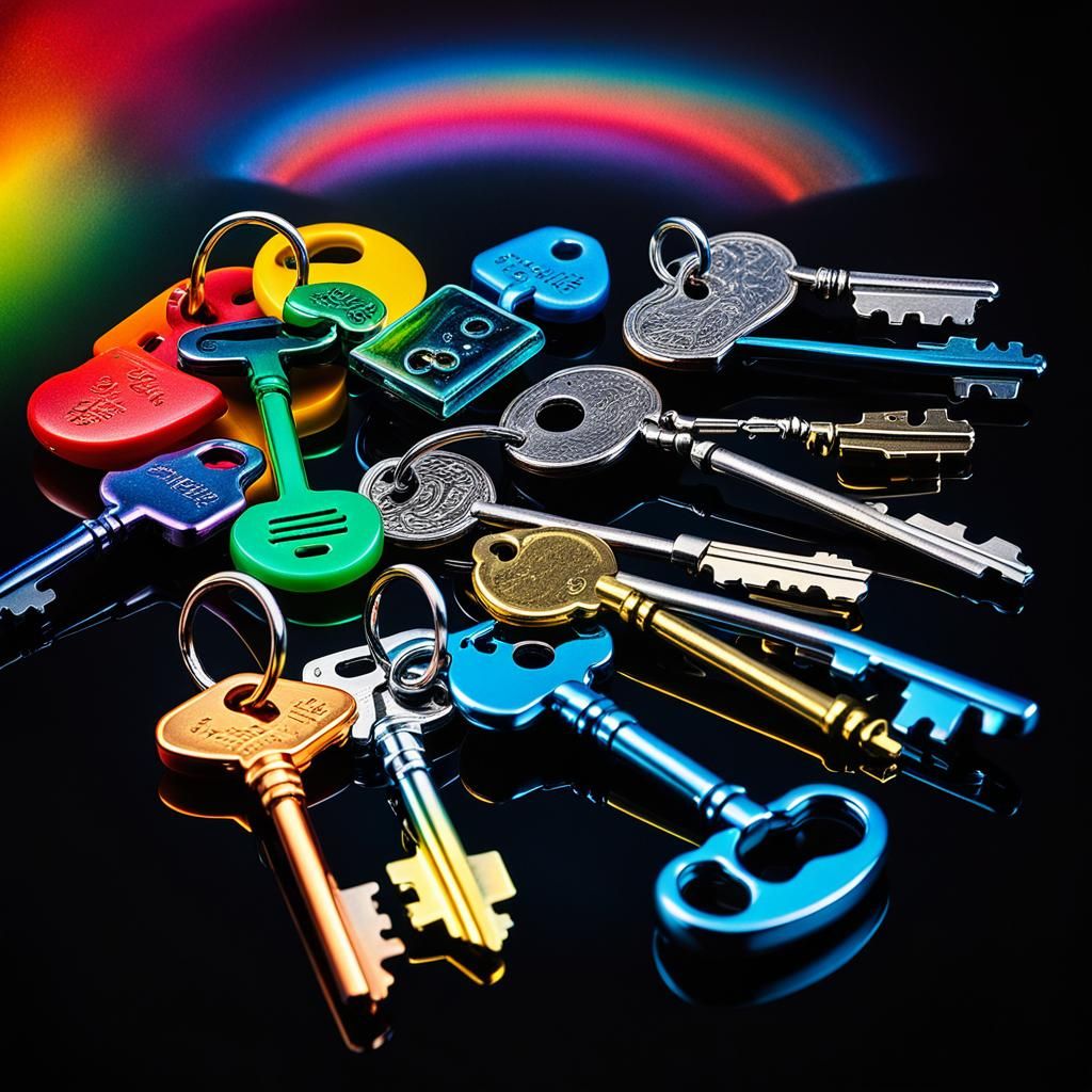 Gothic evil eye keys , Kids Crayon drawings ,surreal (child's drawing