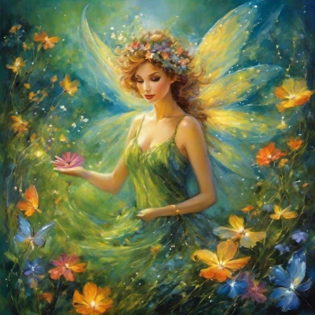 Fairy In The Garden