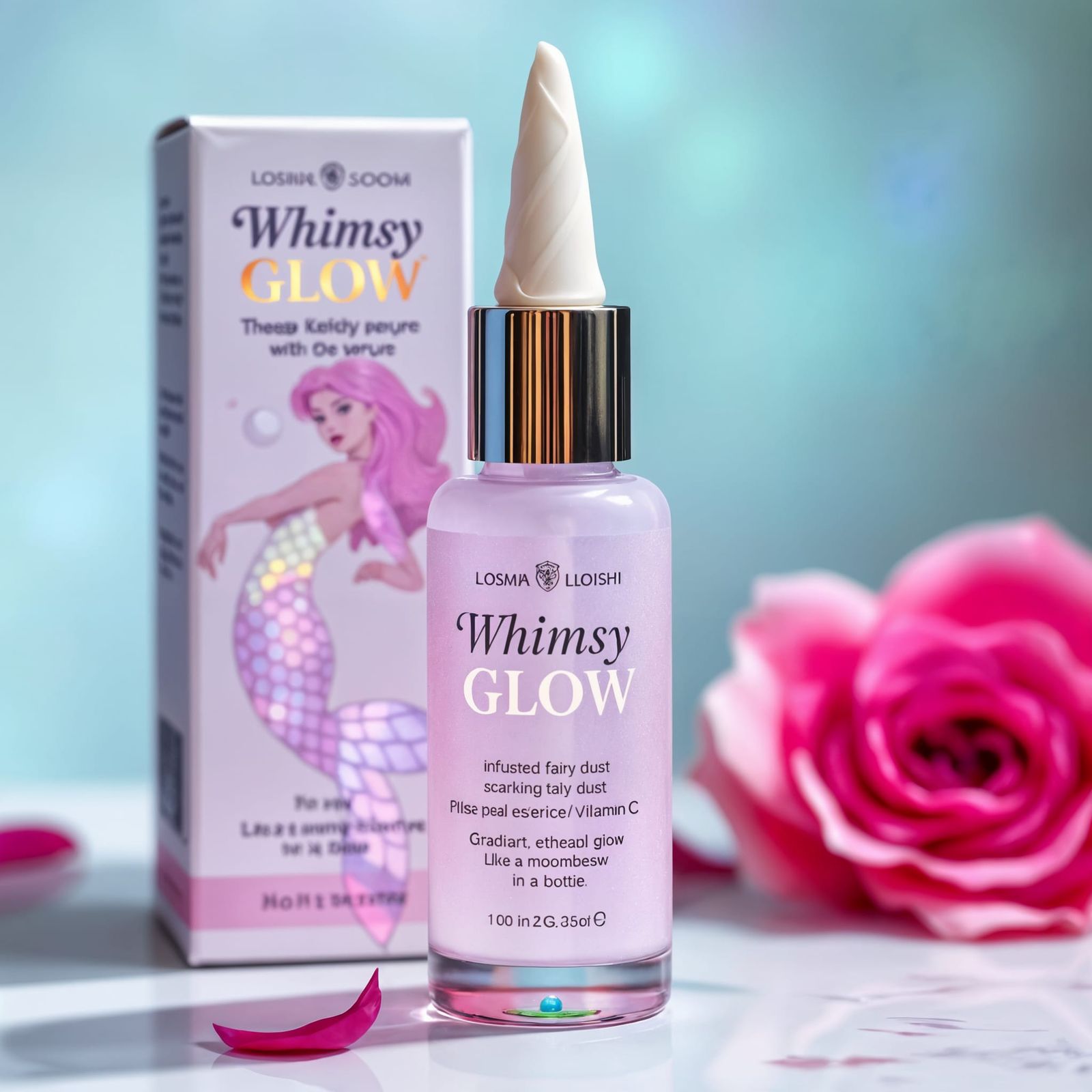 Whimsical Beauty Potion in a Unicorn-Shaped Bottle