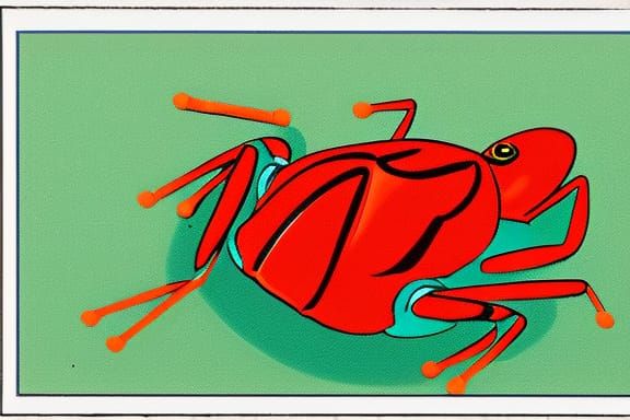 A frog and a lobster