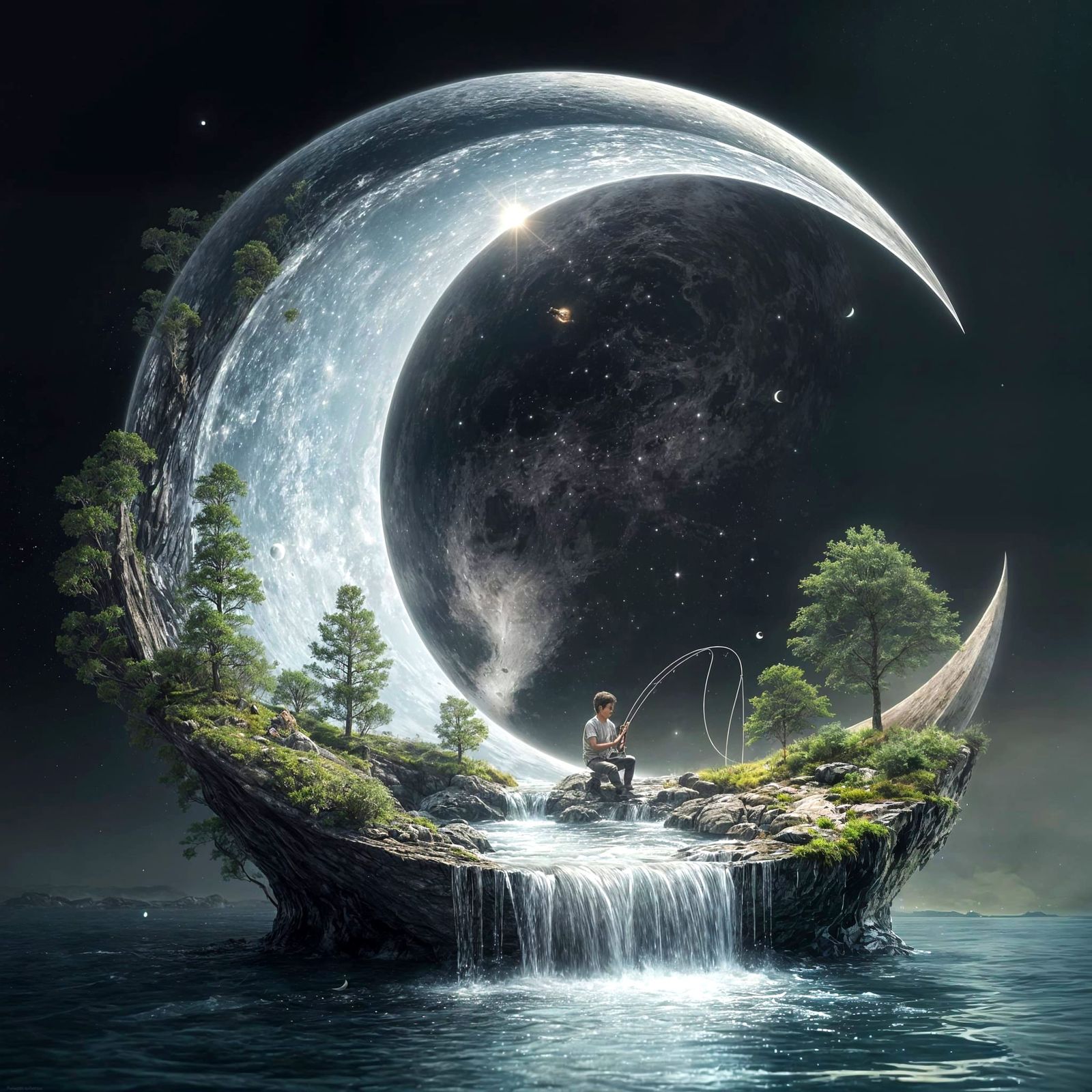 Crescent Moon Isle  by @Valmond Teng