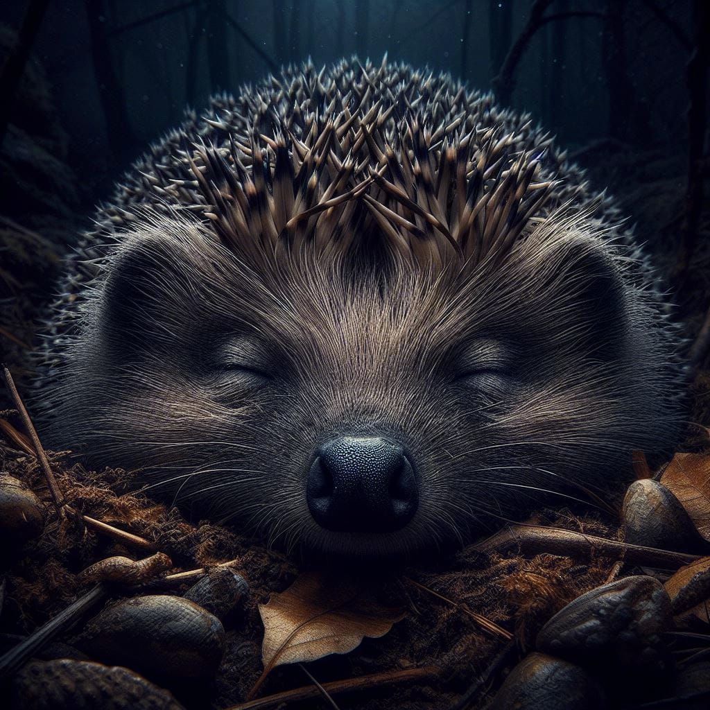 A Sleeping Hedgehog