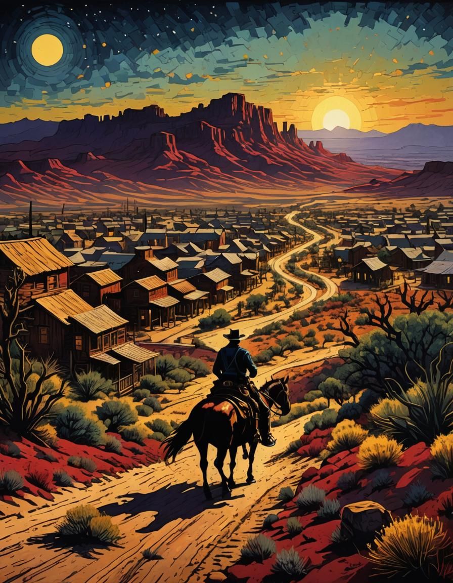 Riding into town
