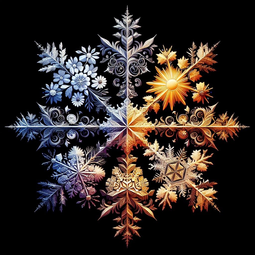 Seasonal Snowflake  by @biowiet