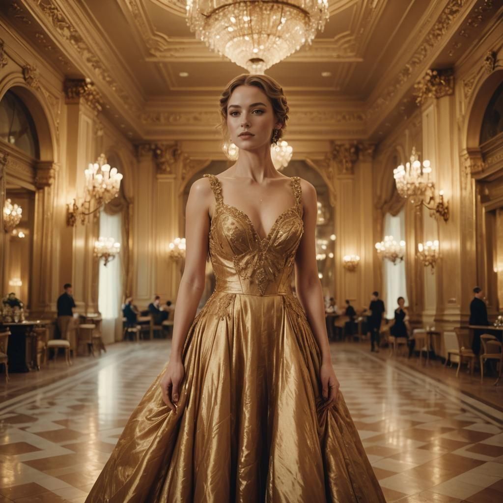 golden dress 