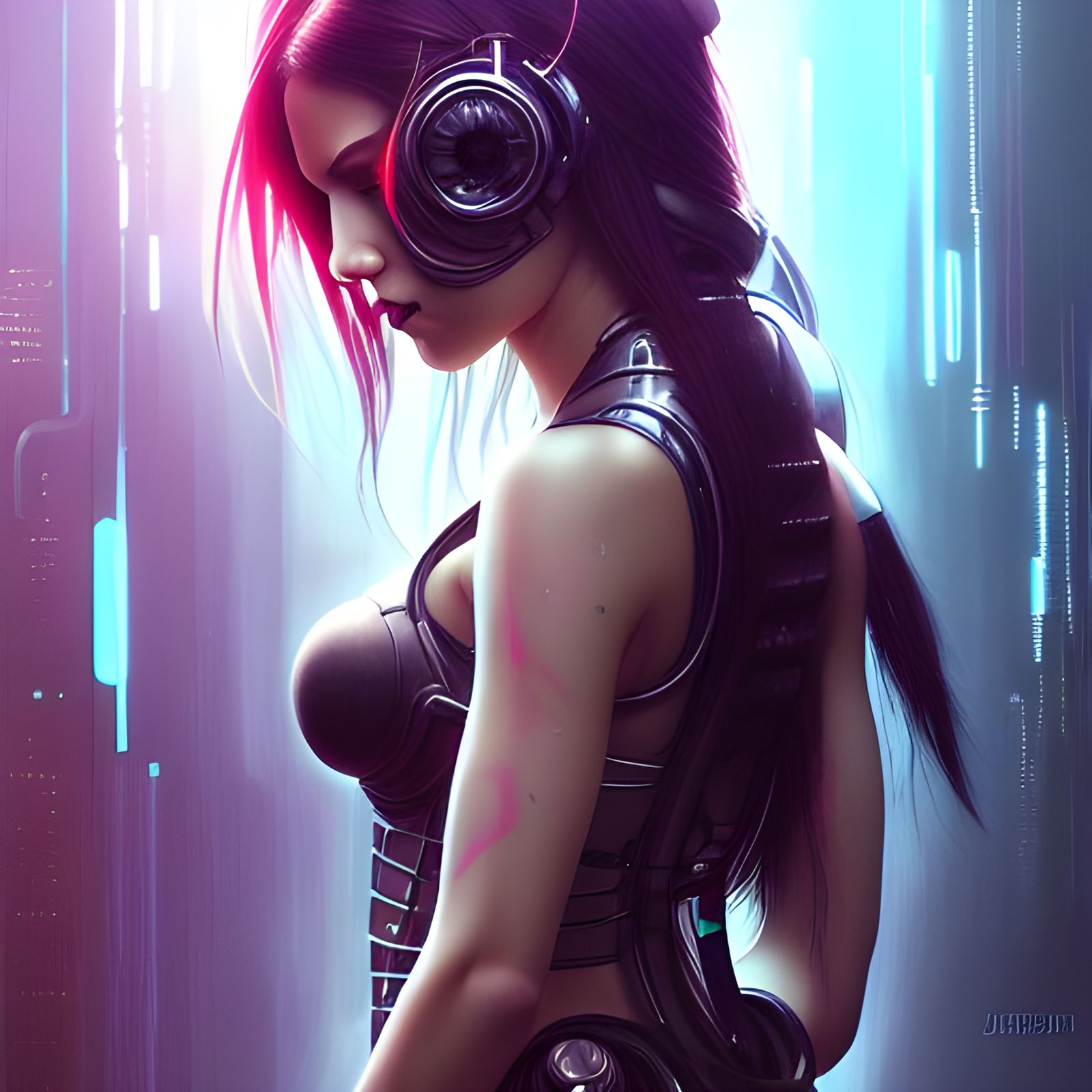 Cyberpunk Female Render 001