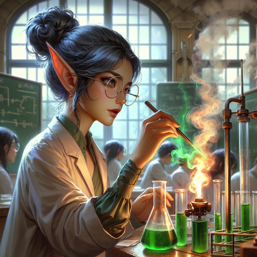 elf at school  by @Sandra Al