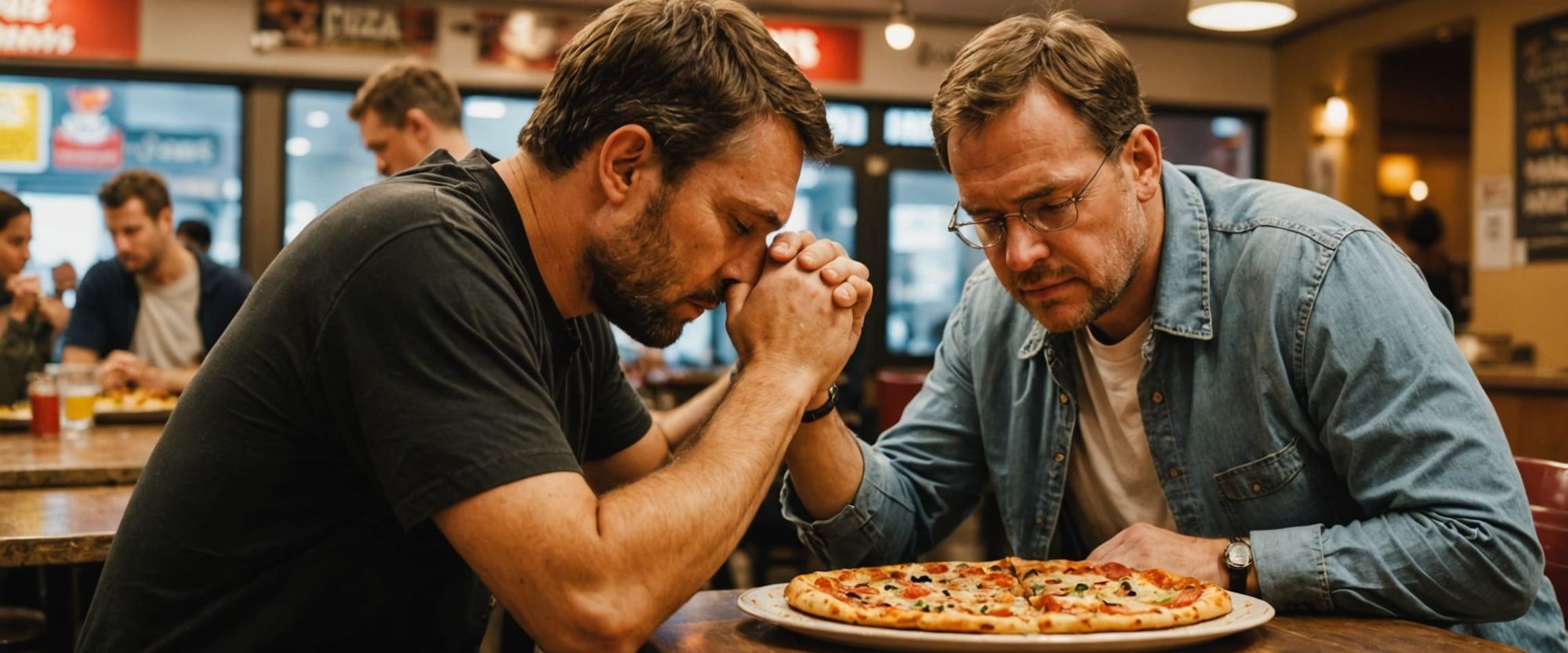 a desperate man prays for pizza r crumb