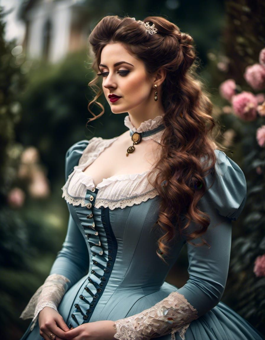 Victorian Woman 🌸🌿💚