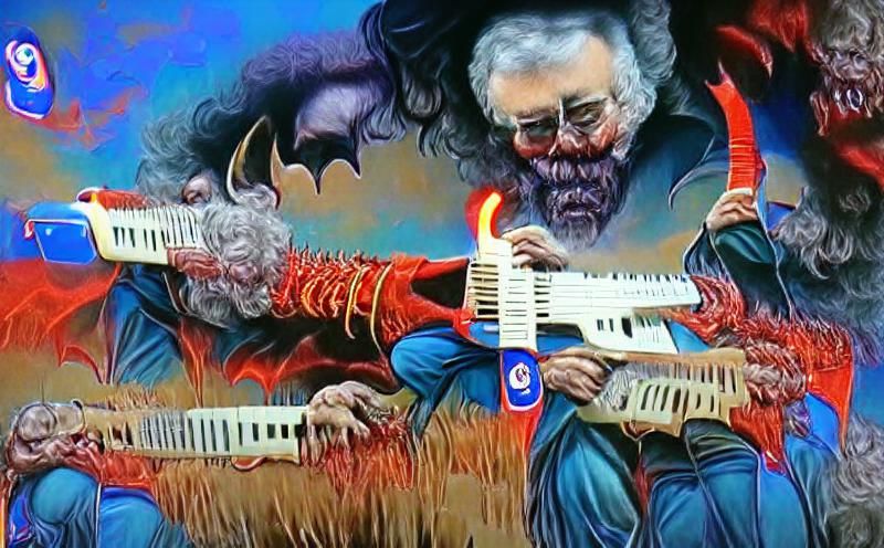 Jerry Garcia demonic keytar solo