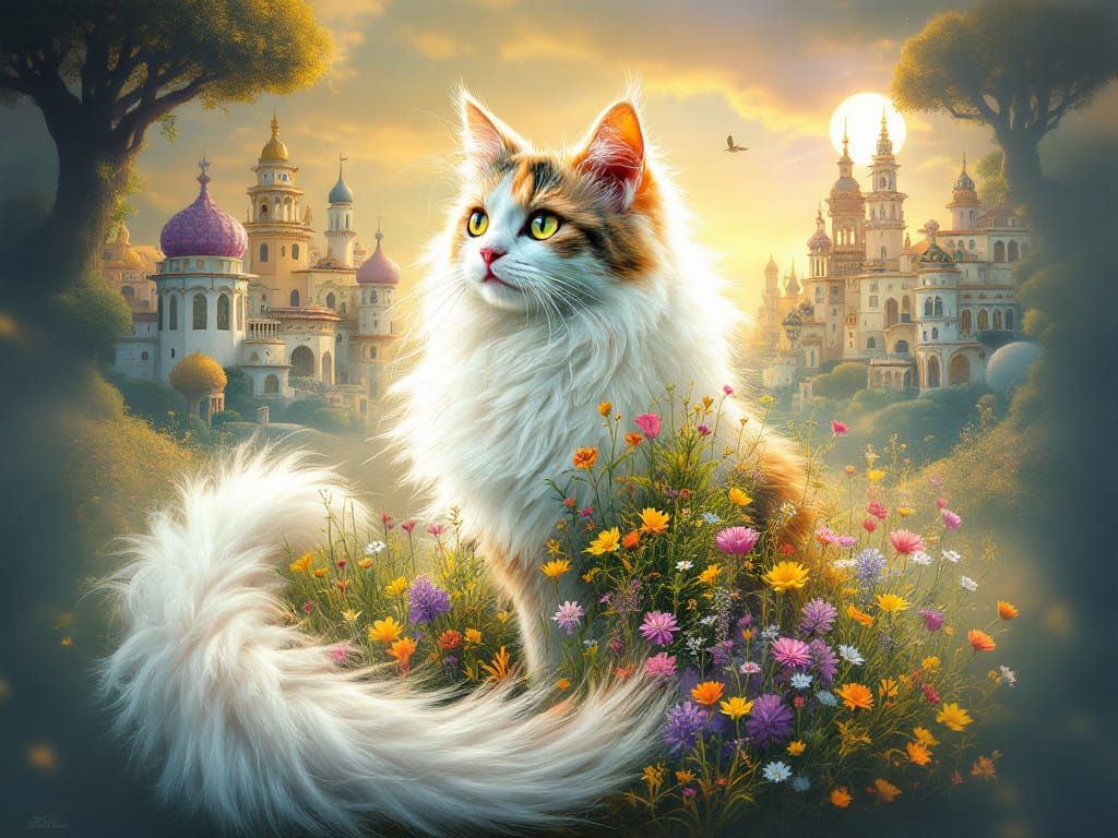 Cat of the meadows