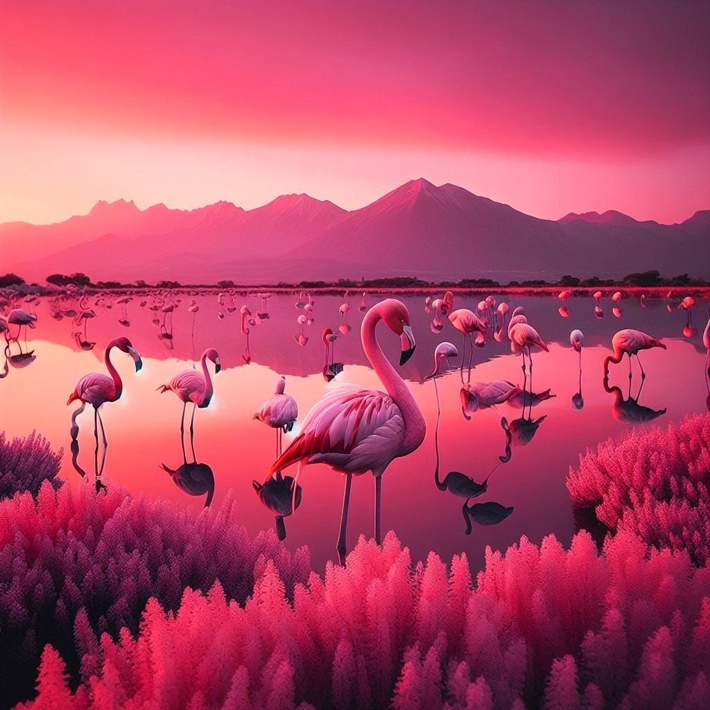 Pink flamingo