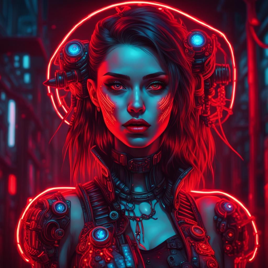 red cyberpunk 