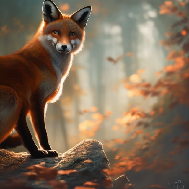 Adorable Fox - AI Generated Artwork - NightCafe Creator