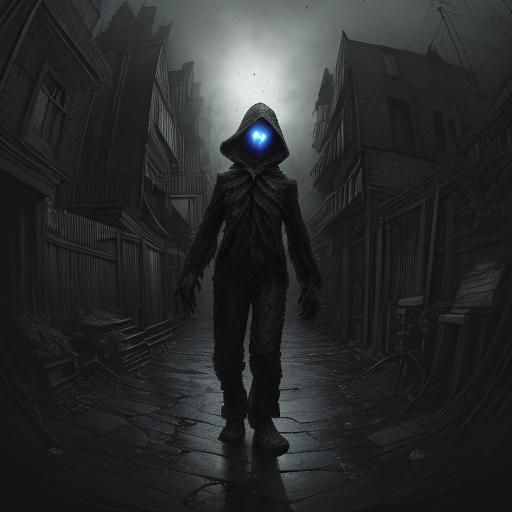 HAUNTED HOUSE WITH AN UNFRIENDLY GHOST  by @Bama