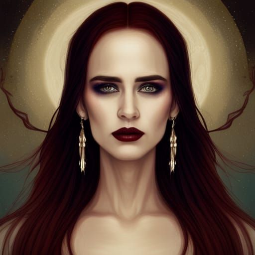 Gothic Lunar Enchantress - AI Generated Artwork - NightCafe Creator