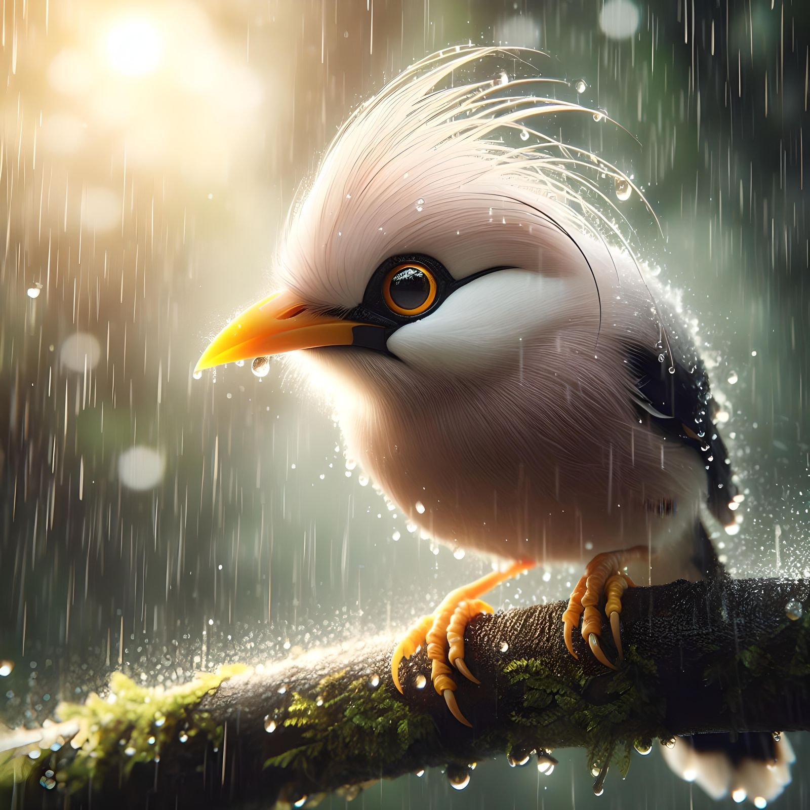 a wet bali mynah is a bali wynah 😂