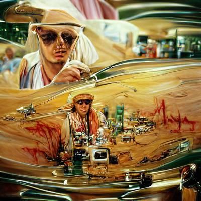 Fear and Loathing in Las Vegas with Johnny Depp’s character
