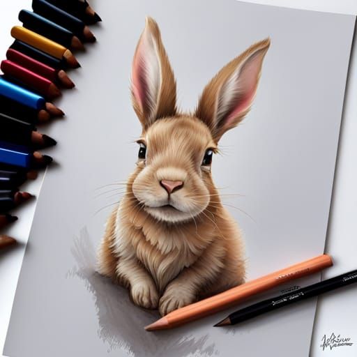 Insanely Detailed Coloring Pages Of Gorgeous Cute Bunny :: Perfect 