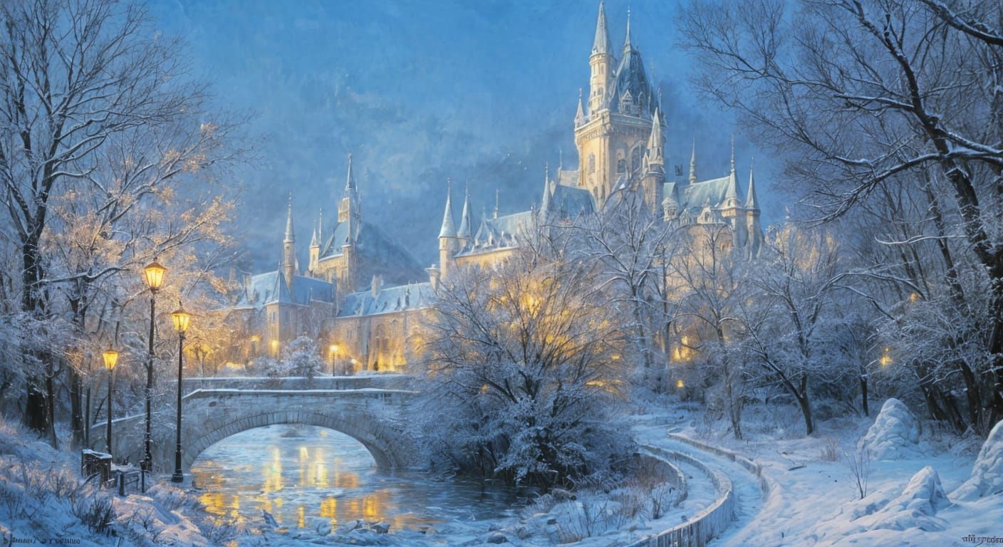 Frosted Castle  by @randomart