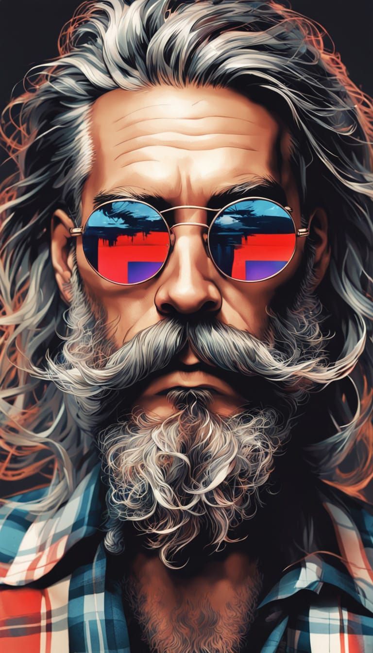 Epic Inkpunk Character in Gritty Underground Style