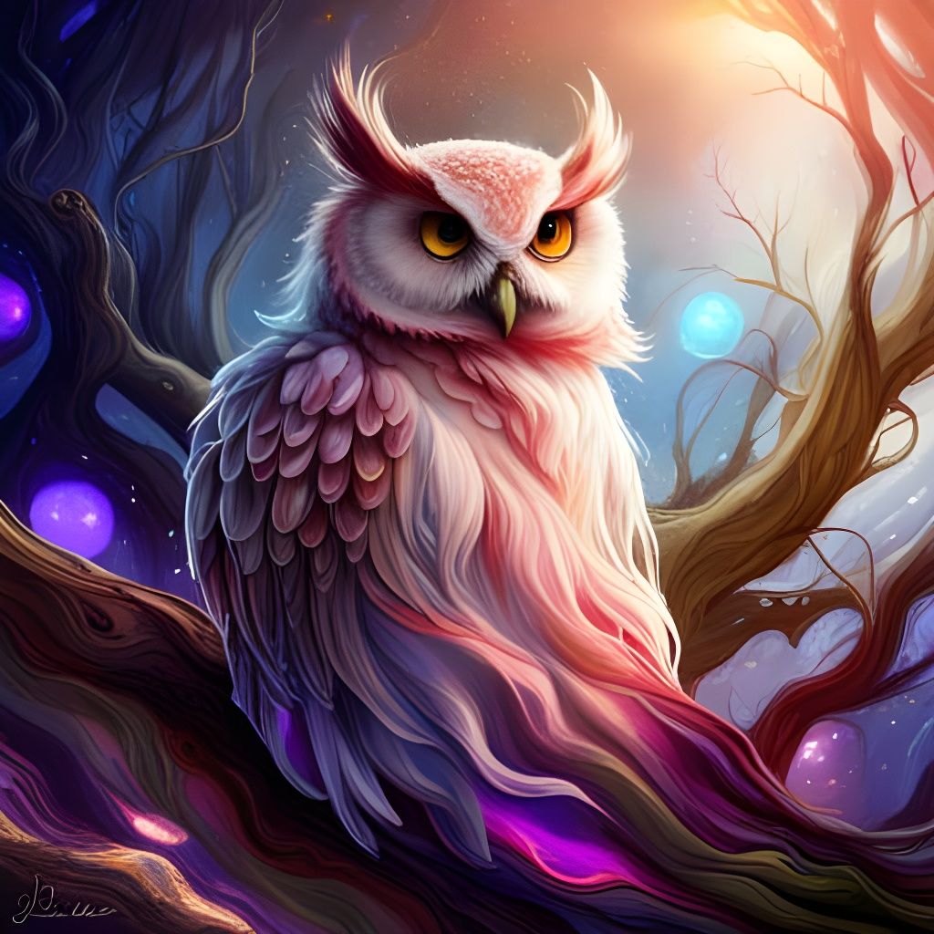 Owl magic - AI Generated Artwork - NightCafe Creator