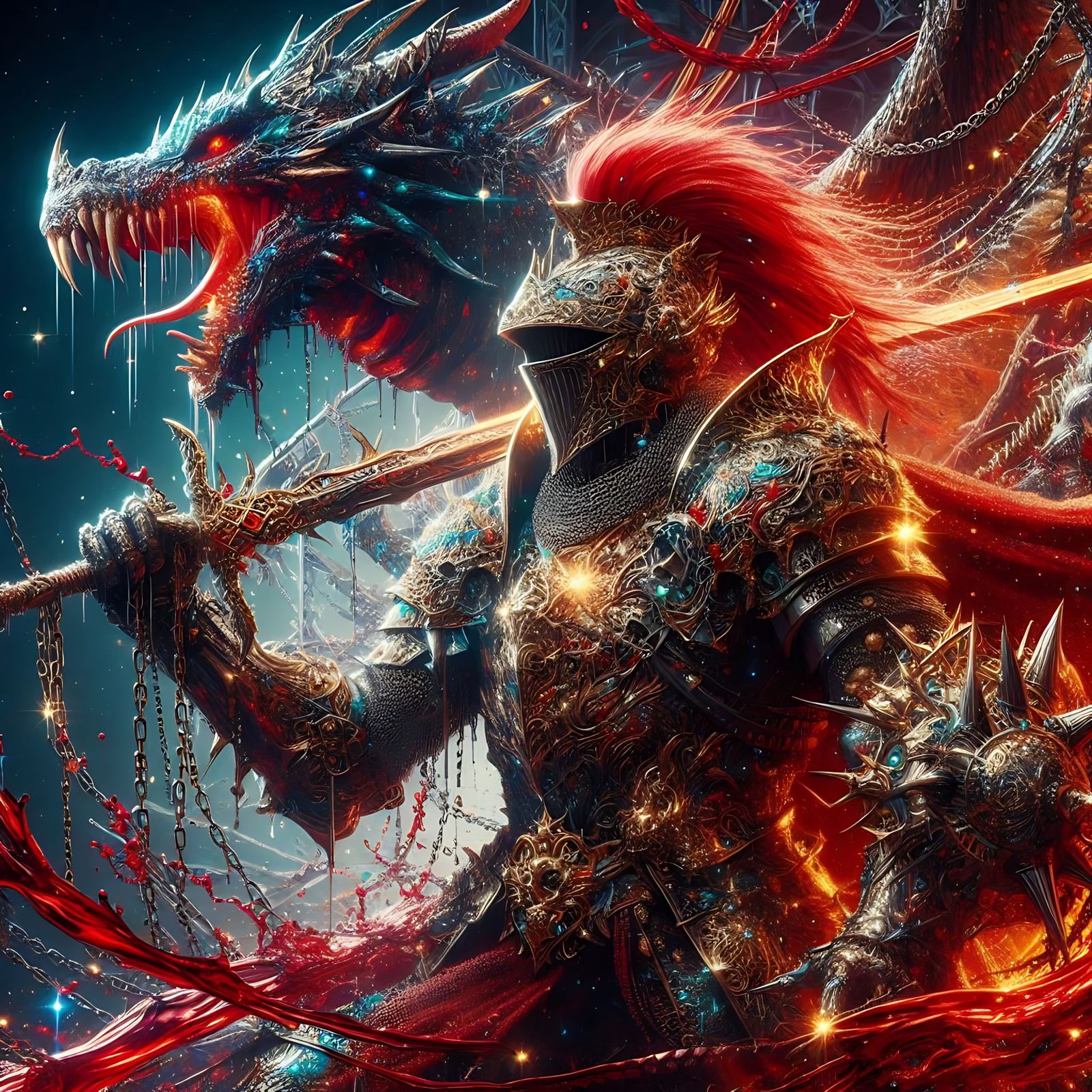 Knight and Dragon (Uploaded)