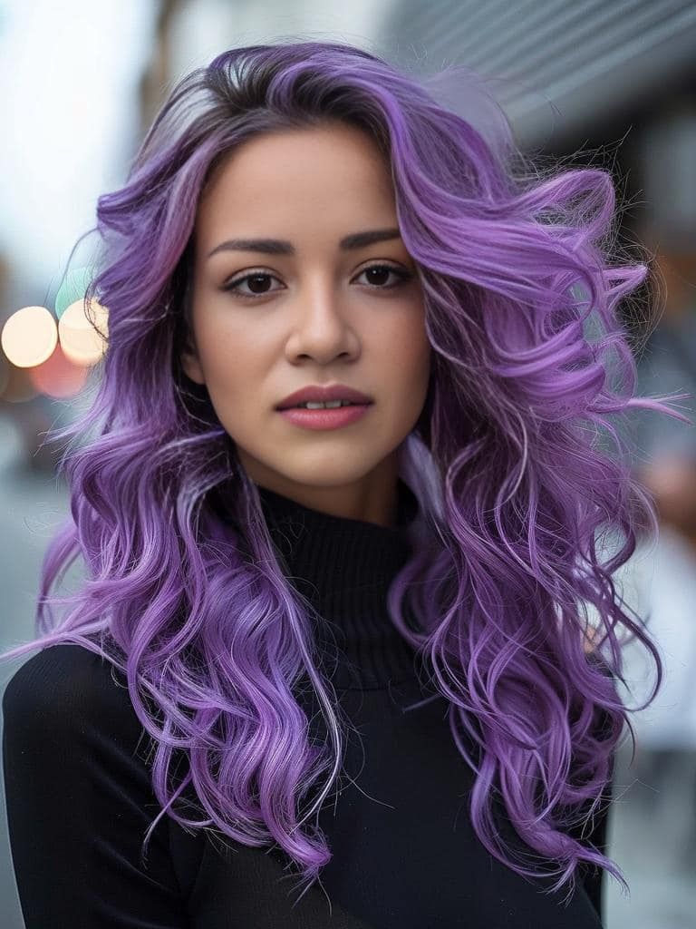 Vibrant Purple Locks