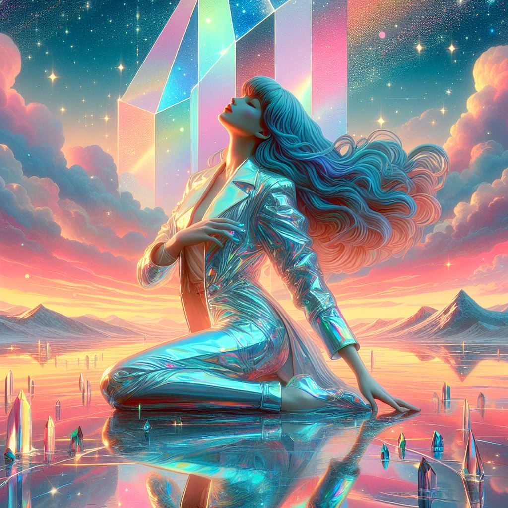 portrait compelling interpretation of hajime sorayama ice sc...