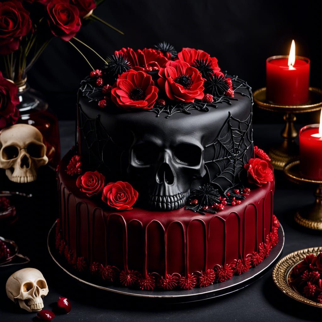 The Eerie Gothic Wedding Feast.  by @Ebim