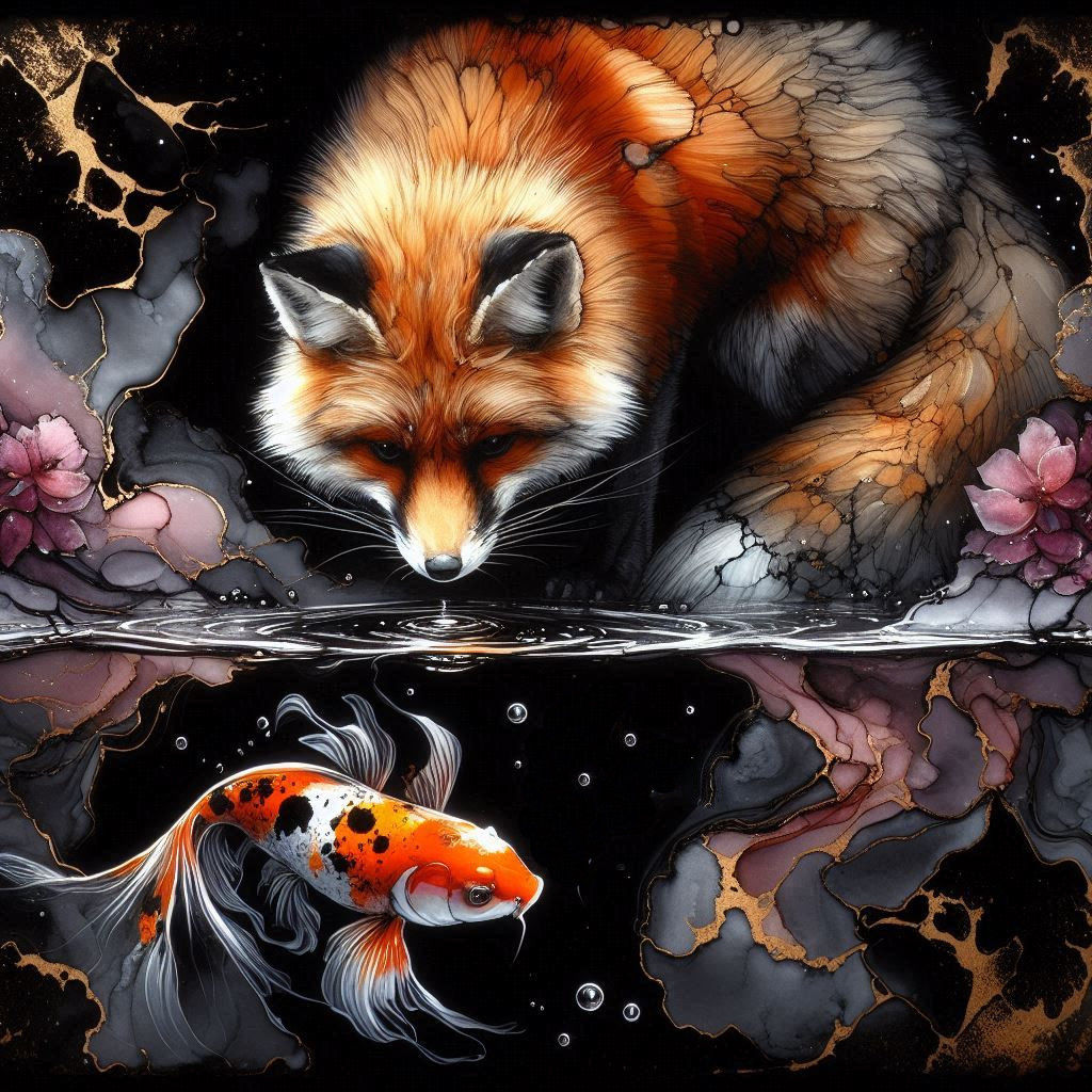 The Fox and the Koi