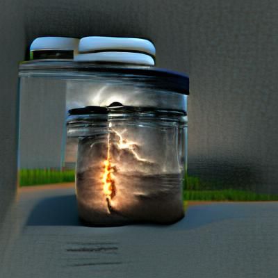 Lightning in a jar volumetric lighting