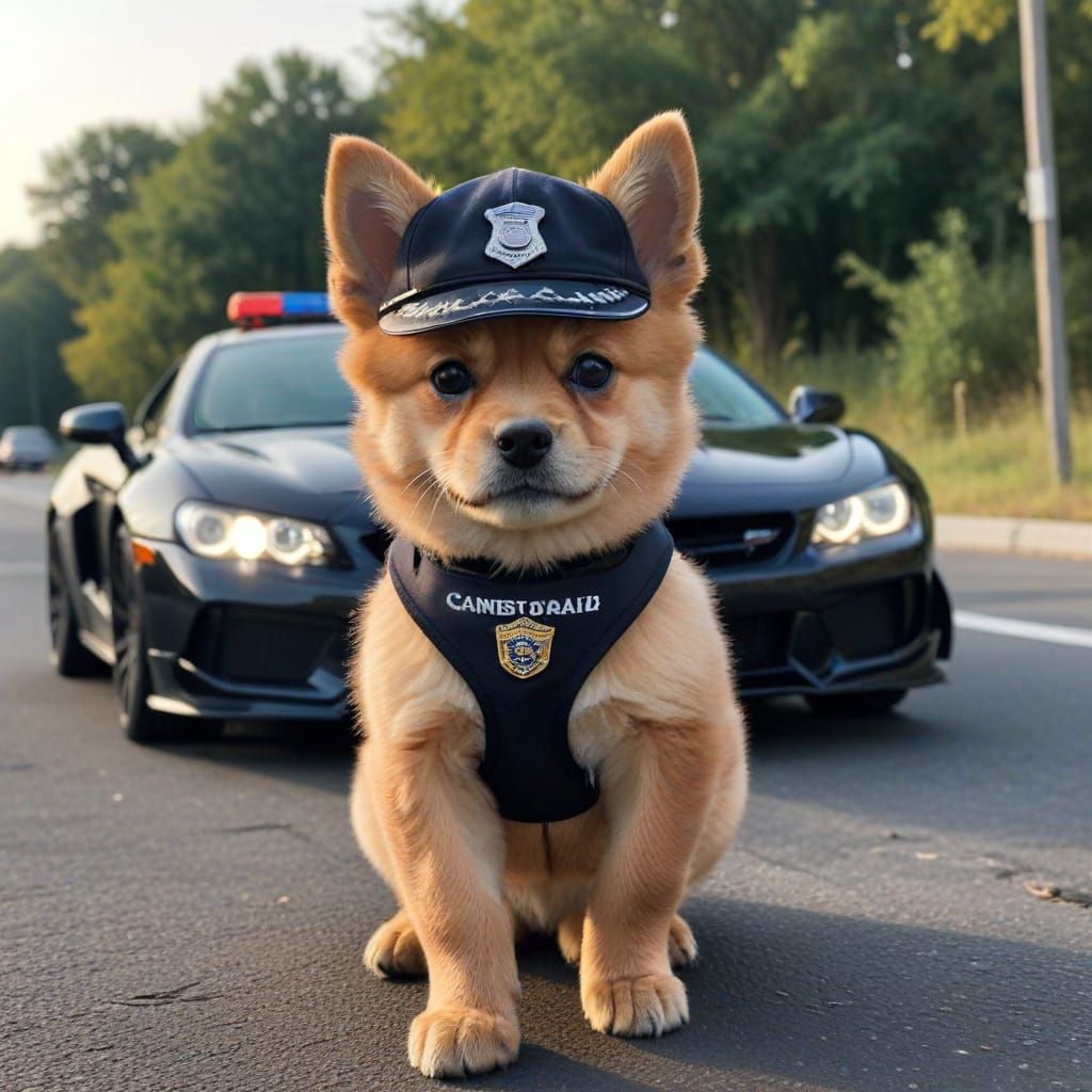 Police Dog Chasing Criminal