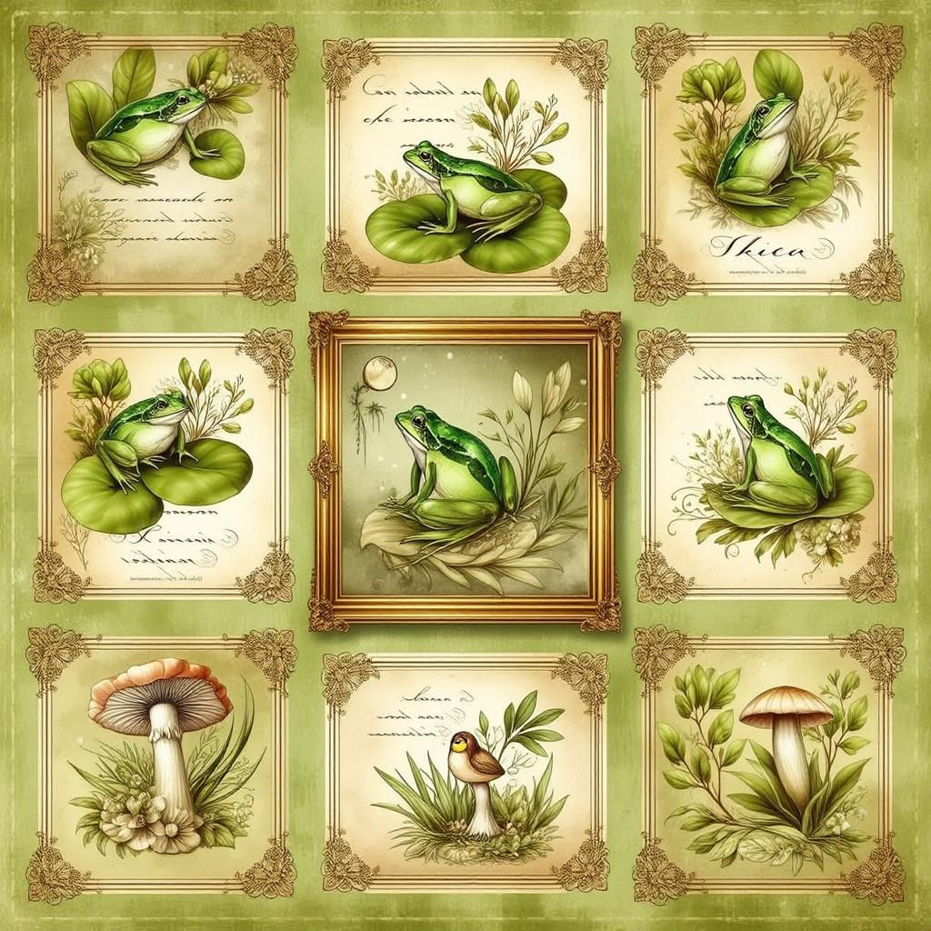 Framed Frogs and Fungi