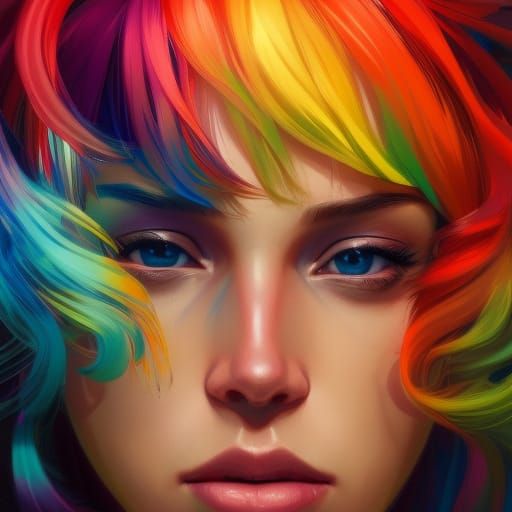 Rainbow Hair