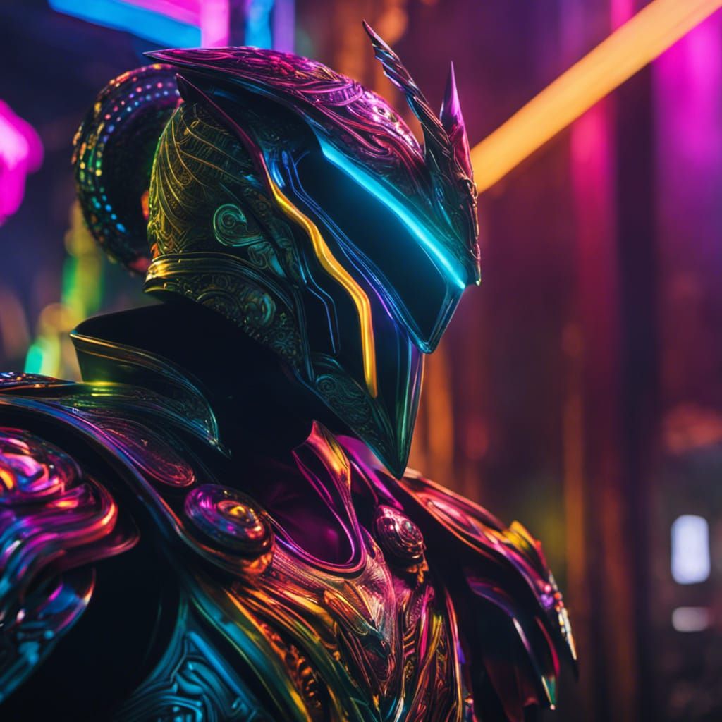 Digital dragon knight  by @Way V Carter