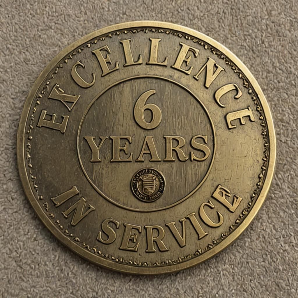 Excellentce 6 Years in Service 