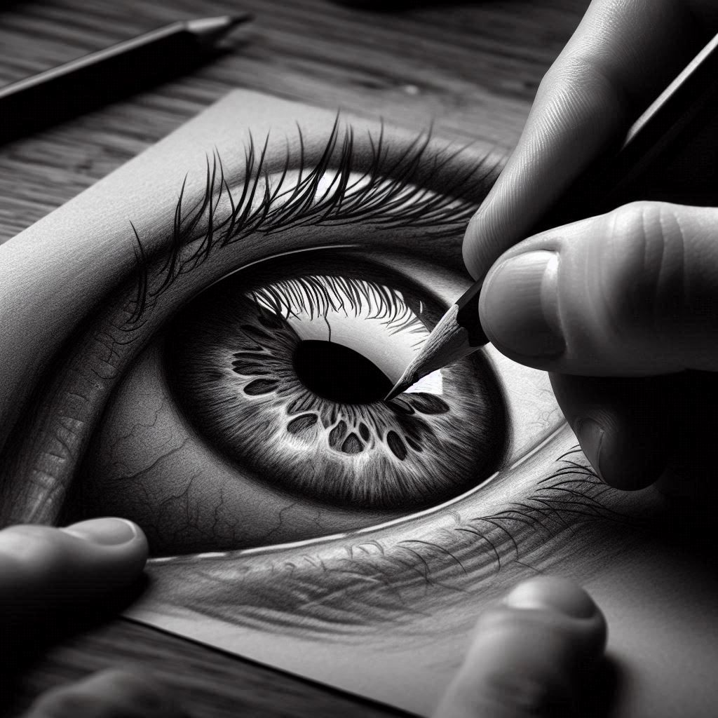 Drawing of an eye