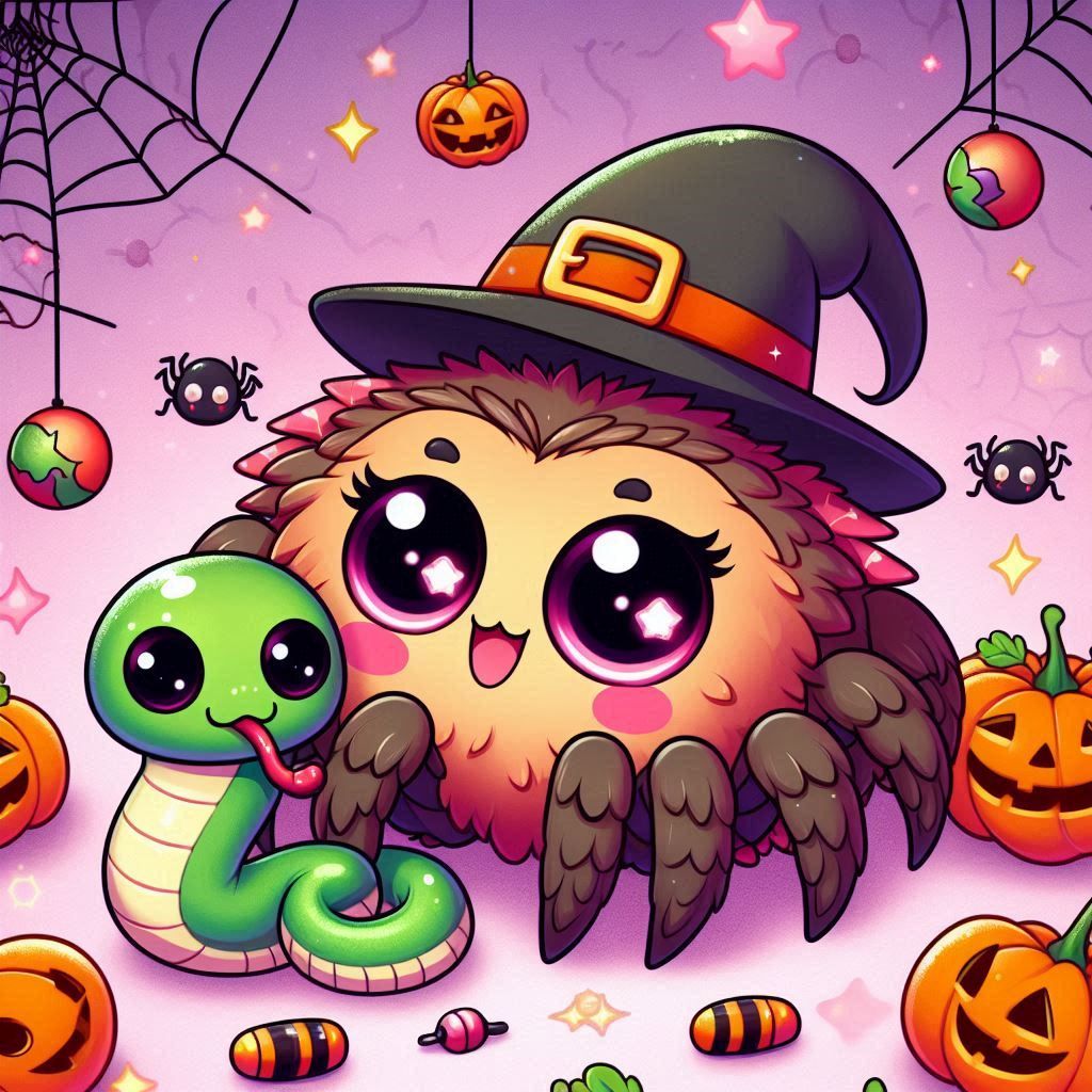 Spidey Witch & her pet Sissy