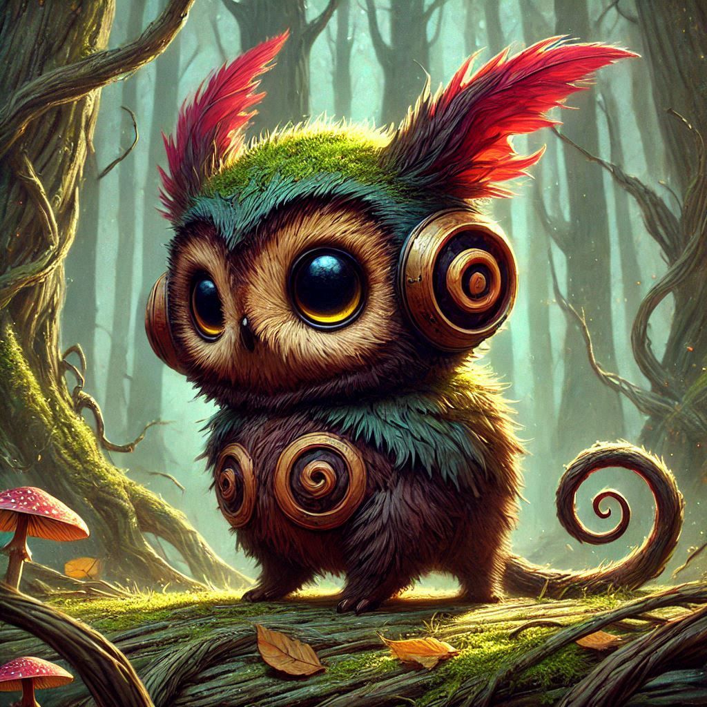 adorable fairy-tale fantasy creature portrait..