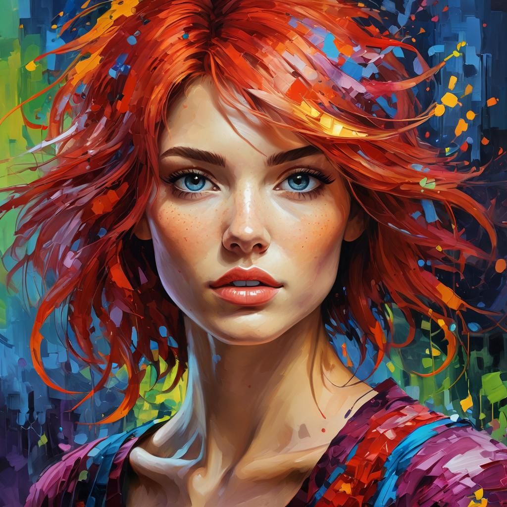 Redhead - AI Generated Artwork - NightCafe Creator