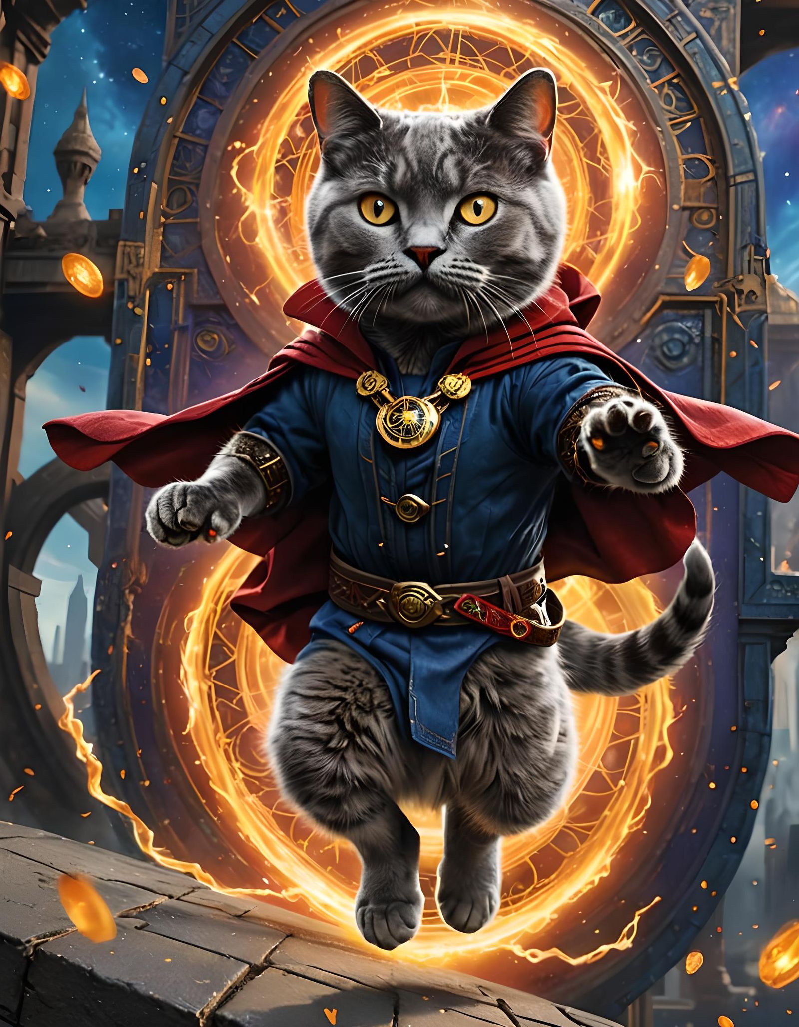 Mr Meow Meow as Doctor Strange ❤️  by @242