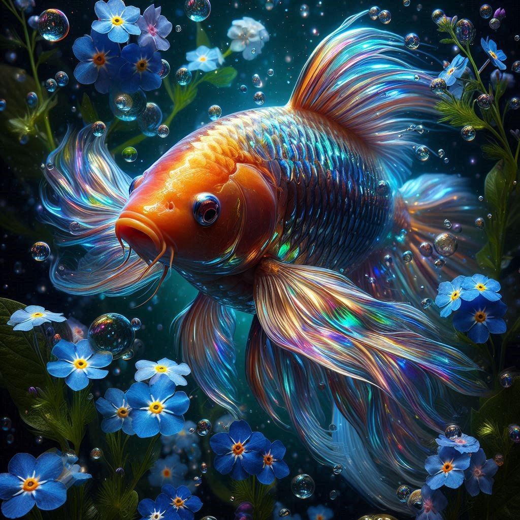 Iridescent Butterfly Koi