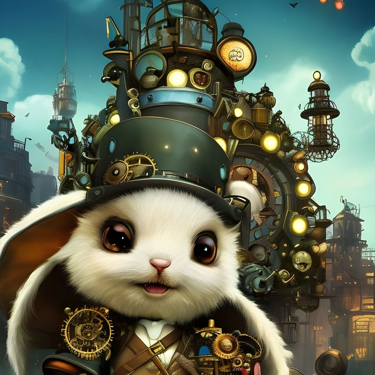 Steampunk bunny fantasy