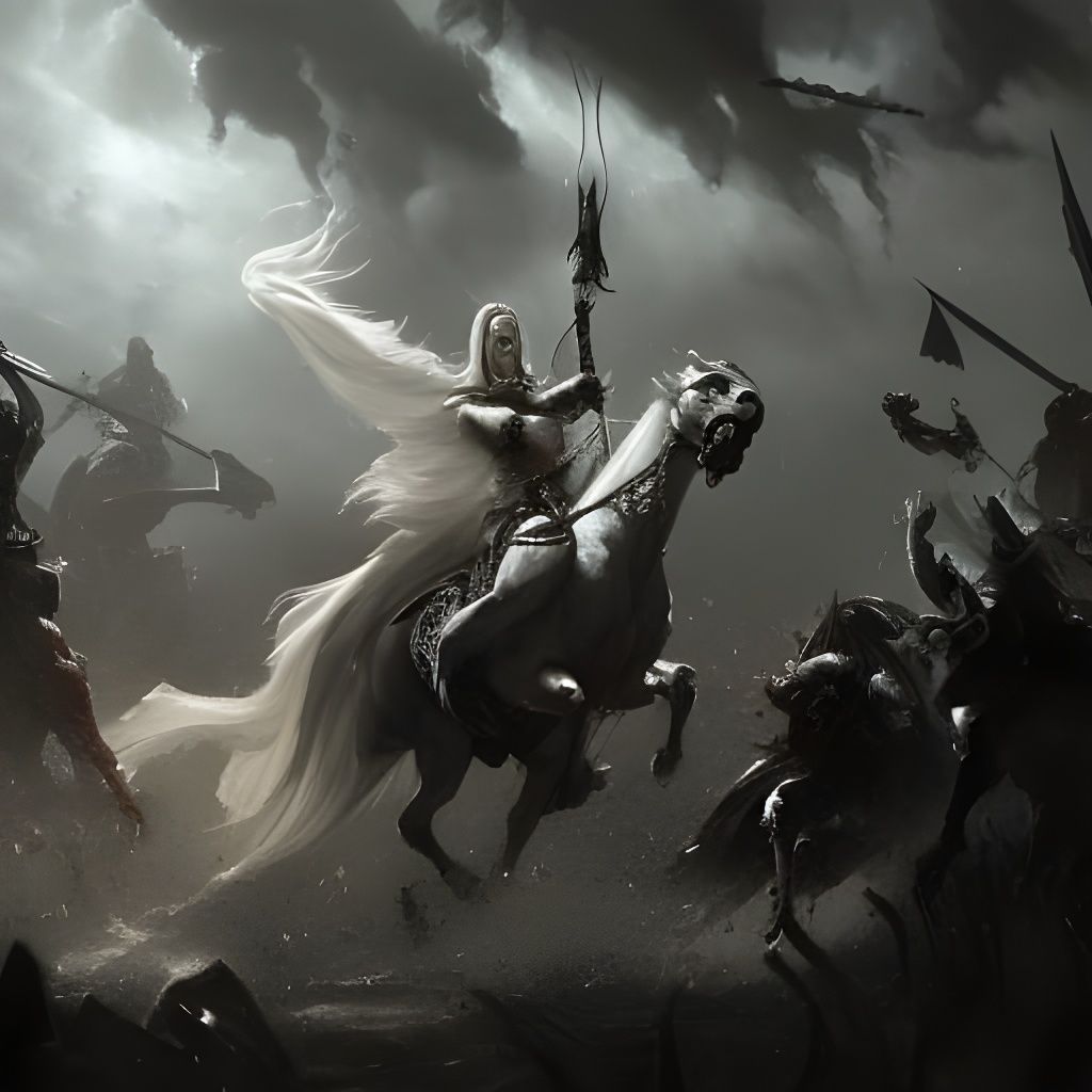 The White Horseman AI Generated Artwork NightCafe Creator