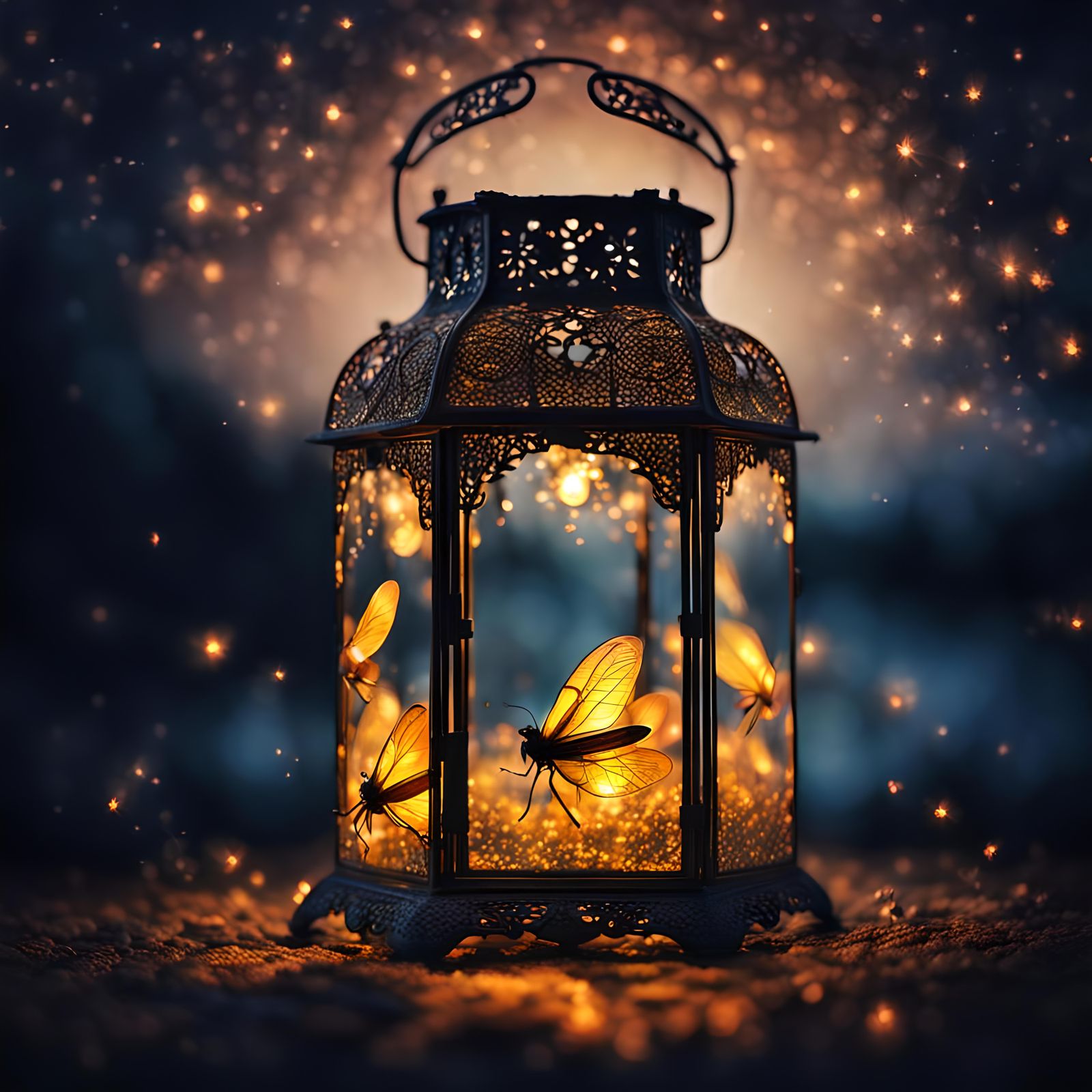 firefly lantern - AI Generated Artwork - NightCafe Creator