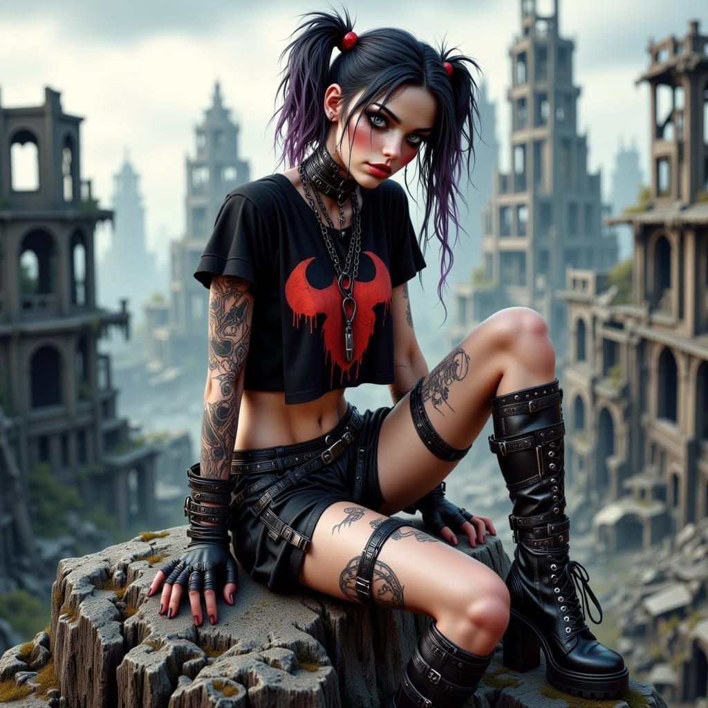 Post-apocalyptic Harley