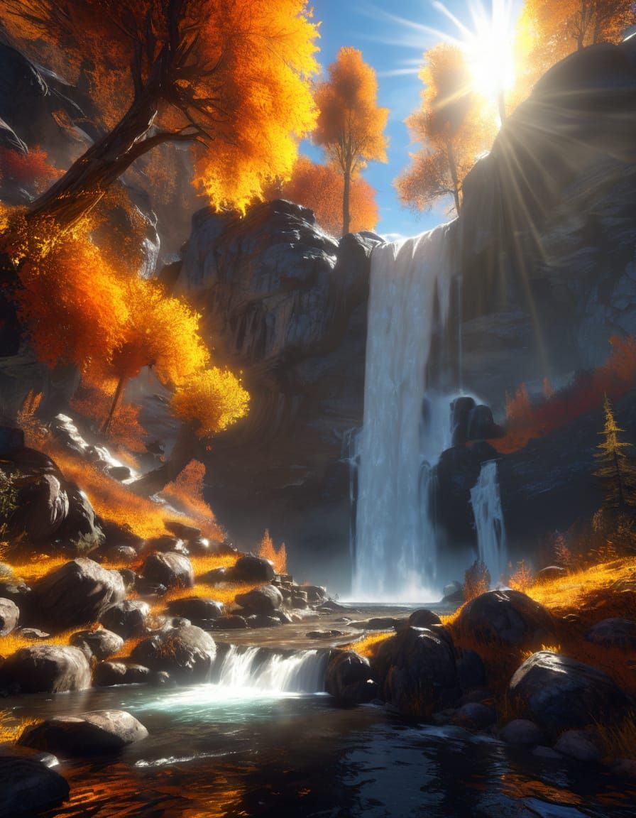 Grimdark Falls  by @Miguelito101