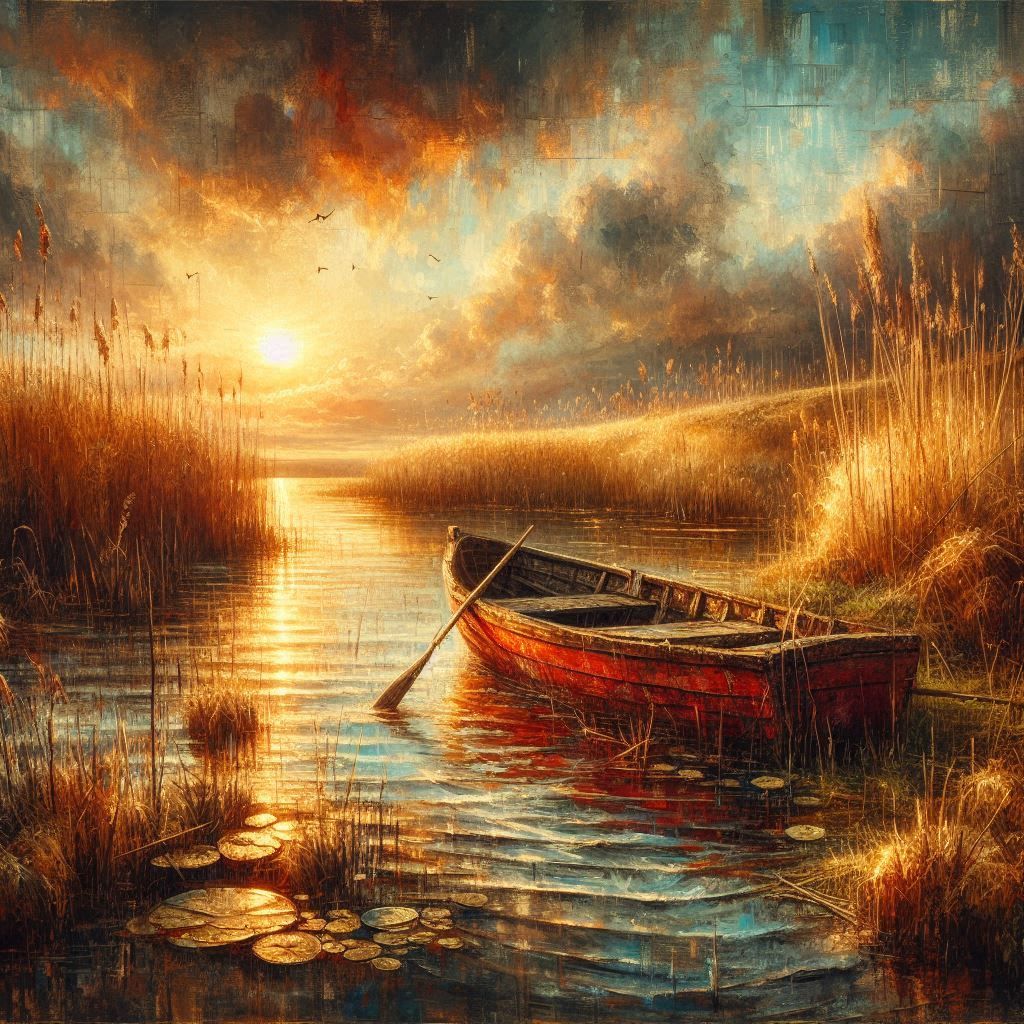 Dawn’s Veil Over Forgotten Marshes